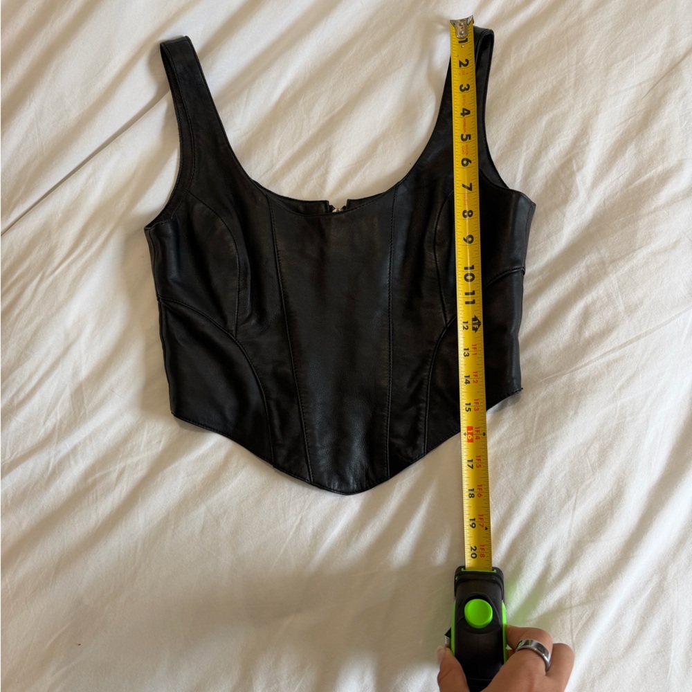 Understated Leather Mustang Bustier in Black - Picture 6 of 7